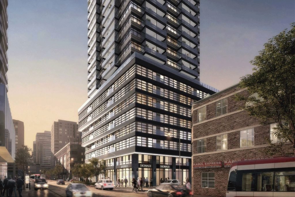 Centricity-Condos-Street-View-of-Podium-at-Dusk-23-v112-full
