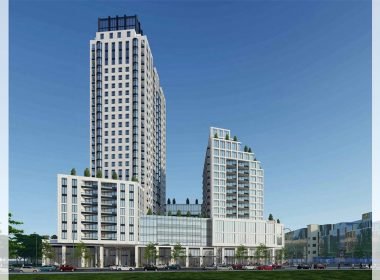 Yonge-City-Square-Condos-Exterior-View-of-Towers-at-Dusk-1-v19-full